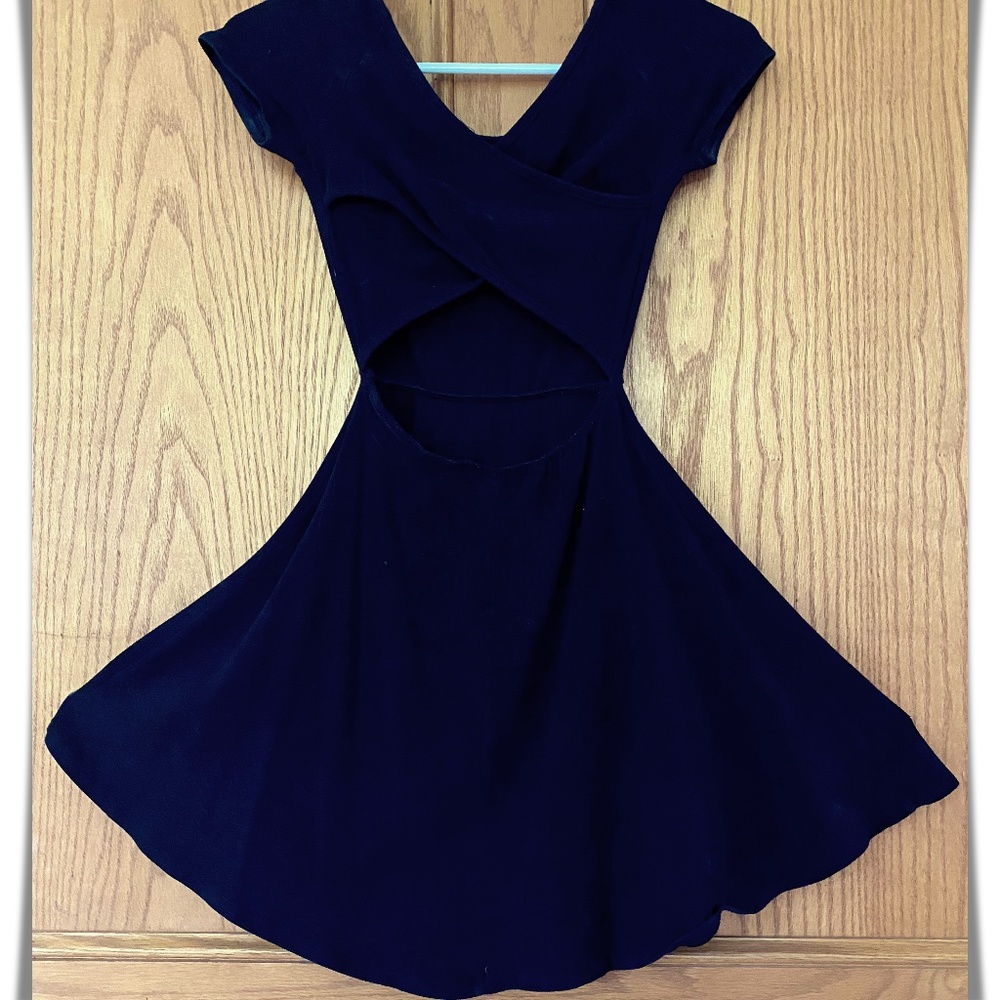 Black Skater Minidress